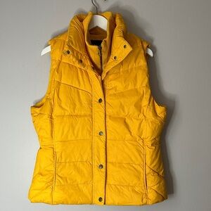 Yellow Down Puffer Vest size XL